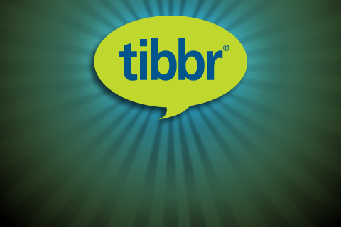 tibbr mobile - splash page concept screen